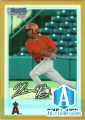 2010 Bowman Chrome Draft Prospects Gold Refractors Card #BDPP85 Ryan Bolden /50